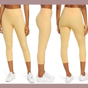 NWT $68 Girlfriend Collective [ Small ] High Waist Capri Leggings Sunburst‎